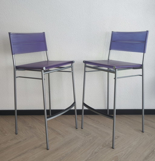 2x Bonacina Miss B stools - design Tito Agnoli
