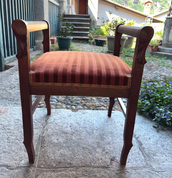 Sgabelli per pianoforte (3) o panca da toeletta – Textile, Wood (photo 3 of 6)