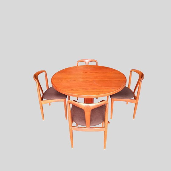 Image 1 of Johannes Andersen "Juliane" dining table set - Denmark 1960s