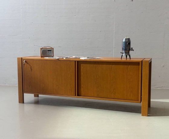 Houten dressoir uit het midden van de 20e eeuw met schuifdeuren – jaren 60 – Wood (photo 11 of 11)