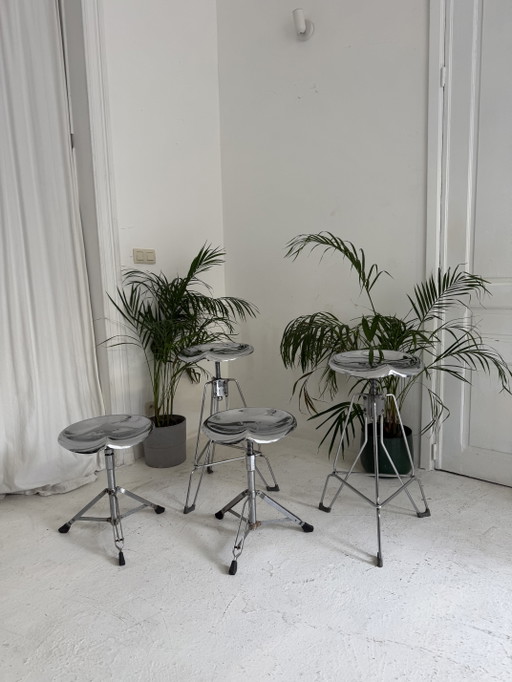 4 Krukken Yasu Sasamoto – Dulton, krukjes, Metal, Chrome