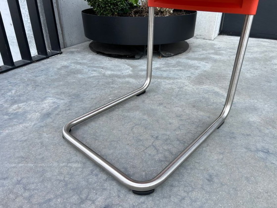 Image 1 of 4x Vitra Van Severen .05 poppy red chairs