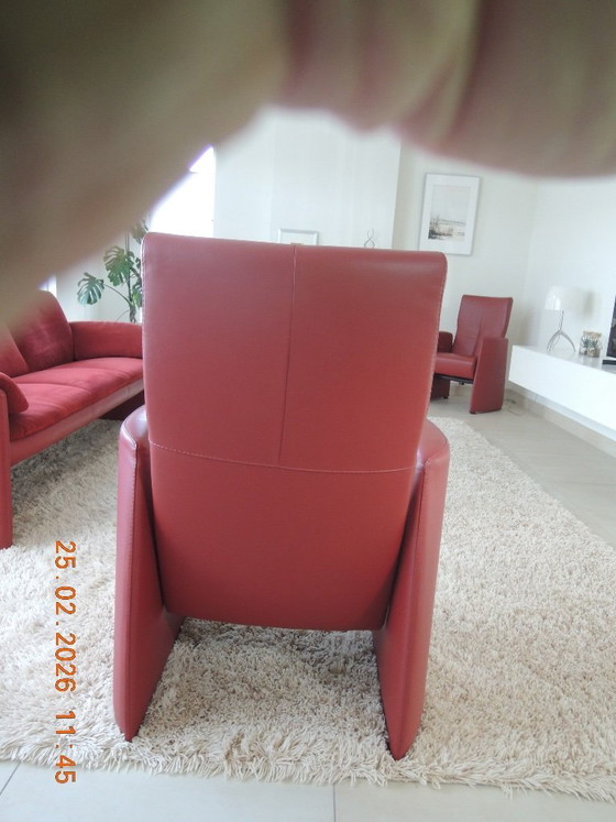 Image 1 of Fauteuils en cuir Leolux, fauteuils inclinables