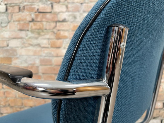 Image 1 of Ahrend Buisframe Sledestoel blauw