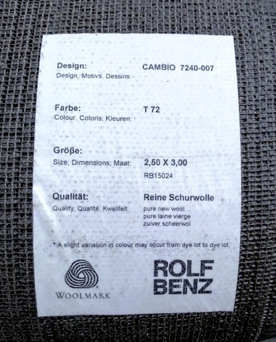 ROLF-BENZ CAMBIO MODEL RUG IN OUTLET -50% – Rolf Benz, Rugs & carpets, Textile (photo 18 of 18)