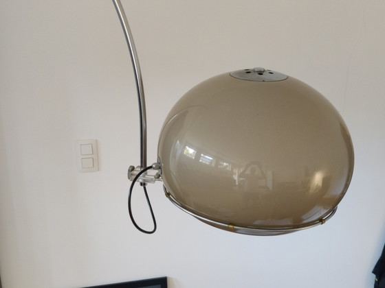 Gepo arc lamp, 1960s, XXL – Floor lights, Metal, Plastic (photo 3 of 14)