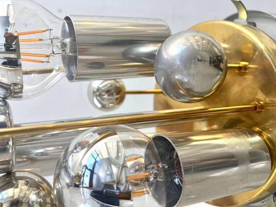 Image 1 of Space Age Sputnik hanglamp van Doria, Duitsland, jaren 70.