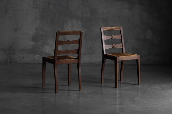 Image 1 of Sedie da pranzo Art Déco di Charles Dudouyt, Francia, anni '40