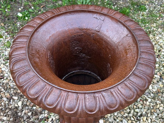 Image 1 of Medici gietijzeren waskommen (paar), hoogte 74 cm