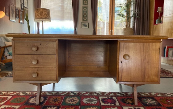 Image 1 of Scrivania vintage in teak massello, design scandinavo.