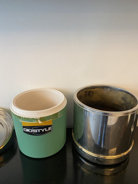 Image 1 of Vintage 60s/70s and rare Gucci ice cream or caviar bucket in silver-plated metal