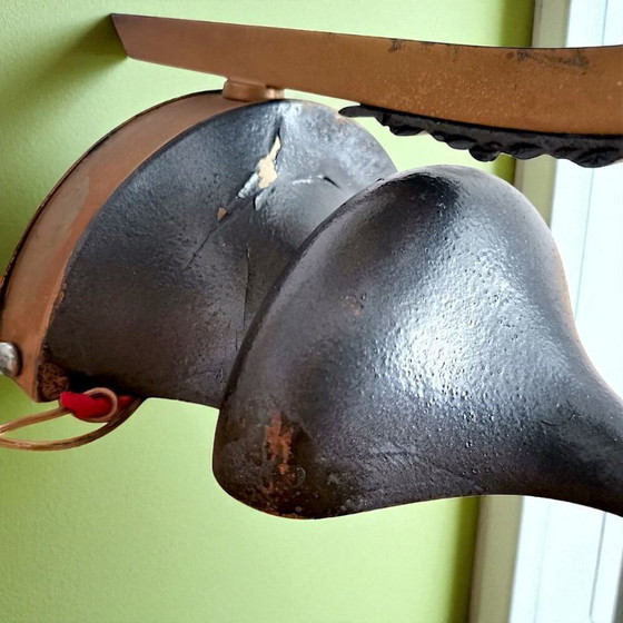 Image 1 of Grande lampada da parete in vetro fumé Art Déco