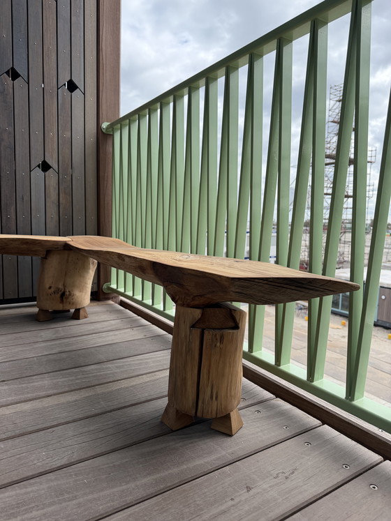 Image 1 of Boomstam hoek bankje