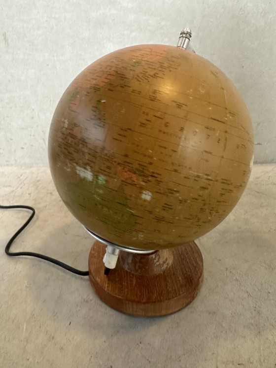 Mappamondo Vintage 1980/ Illuminazione - Vetro – Räth, Lampade da tavolo, Wood, Glass (photo 10 of 12)