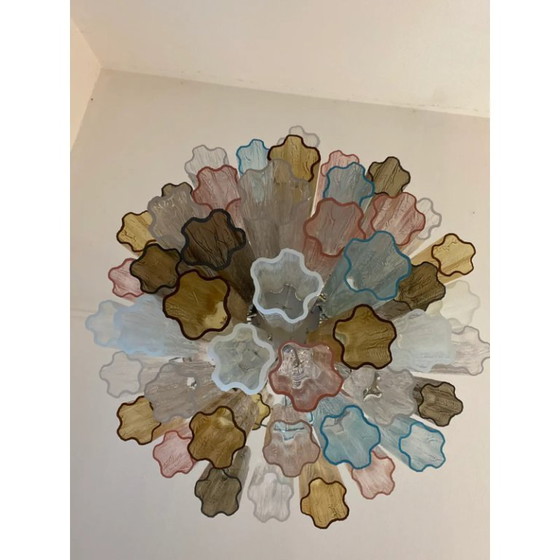 Image 1 of Lustre Spoutnik Contemporain Moderne "Tronco" en Verre de Murano Style Venini