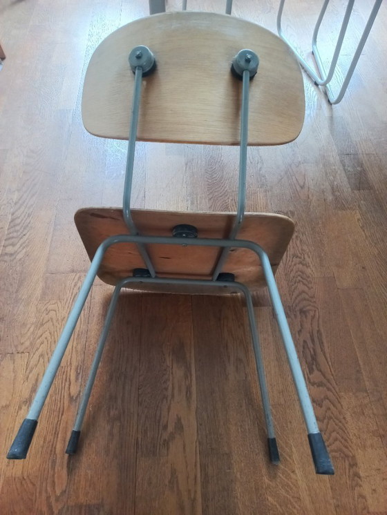 Image 1 of Table de salle à manger et 3 chaises Gispen/Rietveld