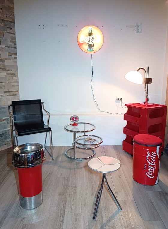 Image 1 of Taburete original con forma de barril de Coca-Cola, Italia, década de 1980.