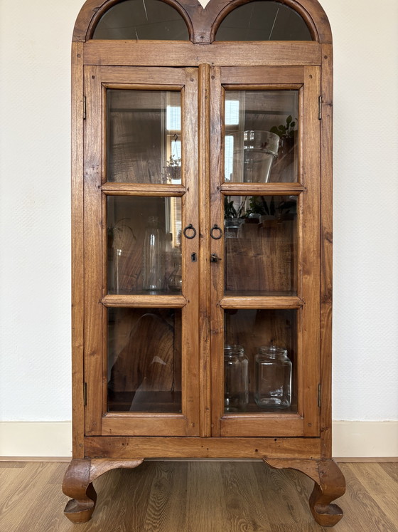 Vintage Display Cabinet – Glass, Wood (photo 3 of 5)