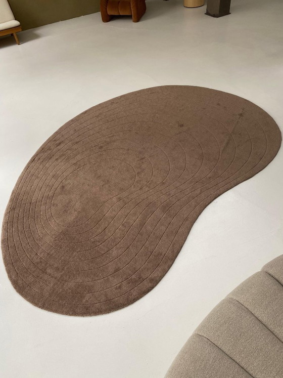Image 1 of Tapis en laine à effet nougat, 235 x 350 cm