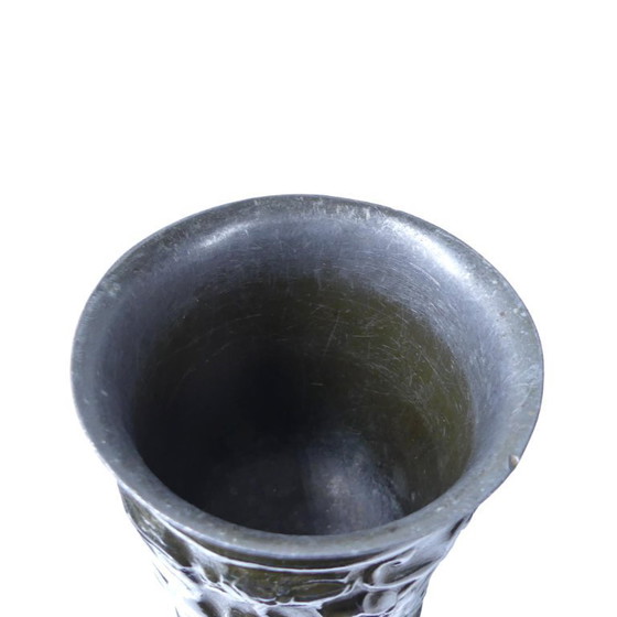Image 1 of Art Deco vase 159 made of disco metal by Just Andersen, Denmark, 1930s
