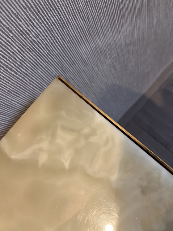 Image 1 of table en laiton et onyx