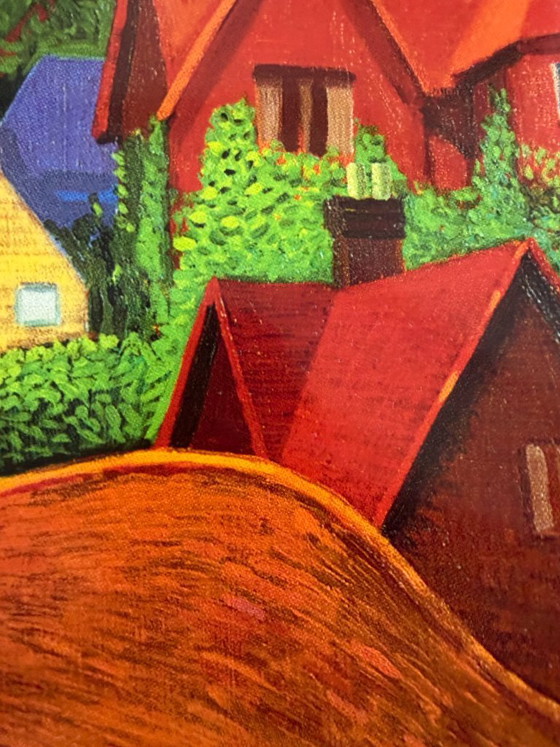 Image 1 of David Hockney (1937-2026), The Road to York Through Sledmere, 1997, copyright David Hockney, Printed in the UK
