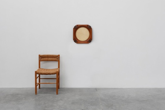 Image 1 of Cornice per foto in rovere Art Nouveau con decorazioni in rame di Geo Verbanck