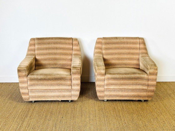 Image 1 of Coppia di poltrone vintage in velluto, 1970