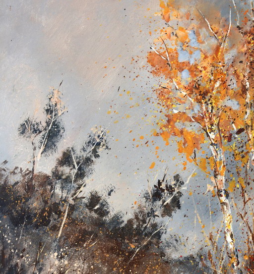 Aspensiones in Autumn – schilderijen tekeningen, Canvas (photo 2 of 5)