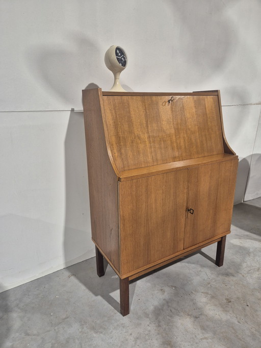 Vintage teak veneer mid century secretary