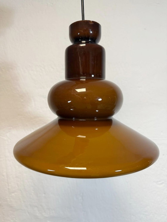 Image 1 of Lampada a sospensione in vetro Space Age