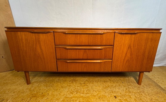 Buffet vintage exceptionnel en teck, style années 60 | Design britannique scandinave. Un buffet vintage des (photo 5 of 9)