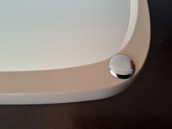 Image 1 of Vintage kunststof wandspiegel, mooi design jaren 70