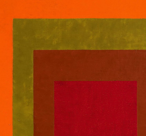 Image 1 of Josef Albers - Estudio de homenaje a la plaza - Cálida bienvenida 1953-1955 - Póster 70x100 cm