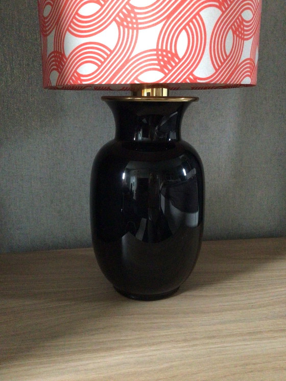 Image 1 of Lampe de table italienne vintage en verre de Murano