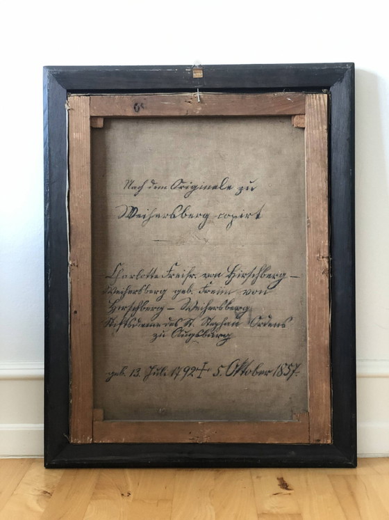 Image 1 of Grand portrait original ancien du XIXe siècle représentant un Allemand