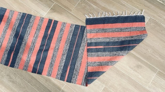 Image 1 of Kelim Teppich Baumwolle 1980er Jahre