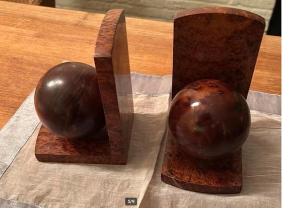 Image 1 of Paire de serre-livres art déco, école d'Amsterdam.