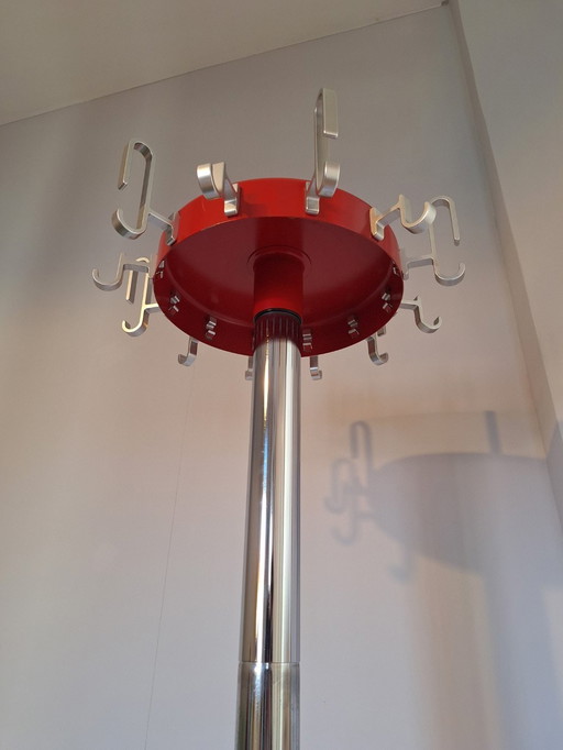 Vintage Rosconi Coat Rack Space Age metal 70s