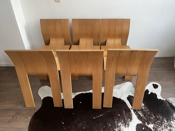 Image 1 of 6X Gijs Bakker Strip Chair For Castelijn