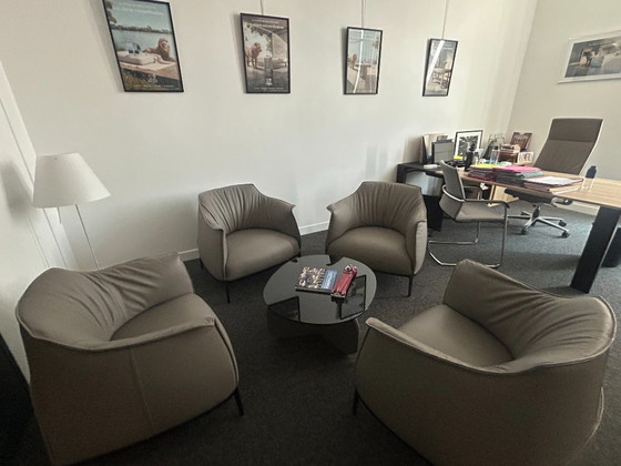 Juego de 4 Sillones – Leather, Metal (photo 2 of 5)