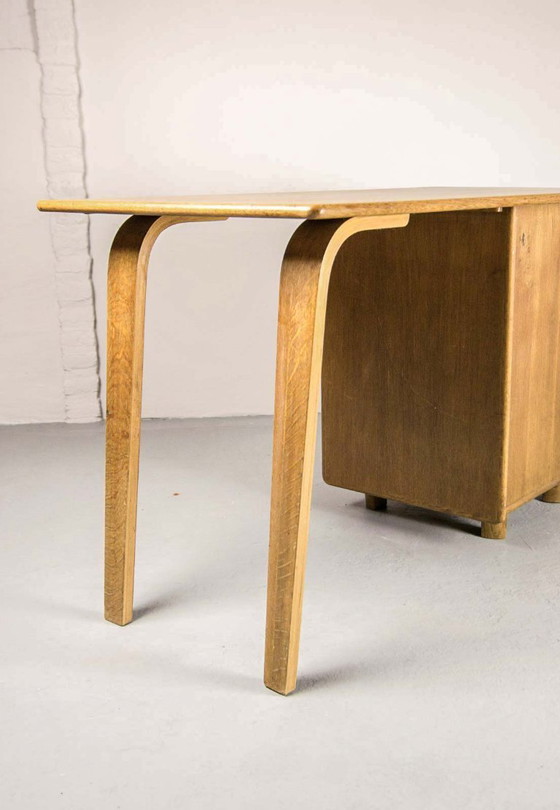 Image 1 of Cees Braakman Mid-Century Dutch Design EE02 Oak Desk for Pastoe. The Netherlands, 1950s.