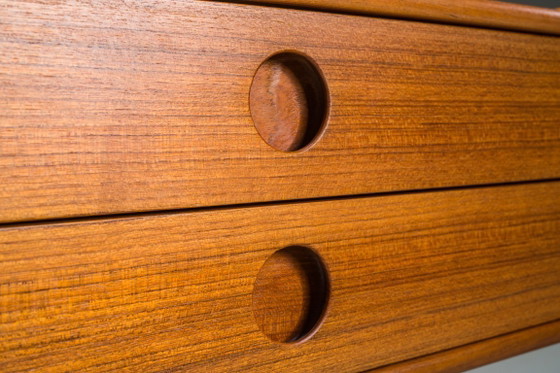 Image 1 of Deens Teakhouten Model VM202 Nachtkastje toegeschreven aan Vildbjerg Møbelfabrik, jaren 60