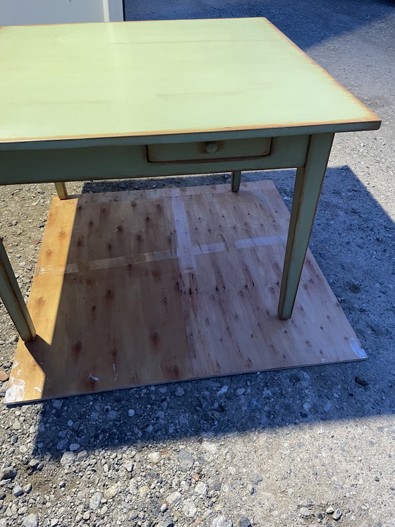 Image 1 of Dining table with 4 drawers by Henri Quinta for Campagne Premiere