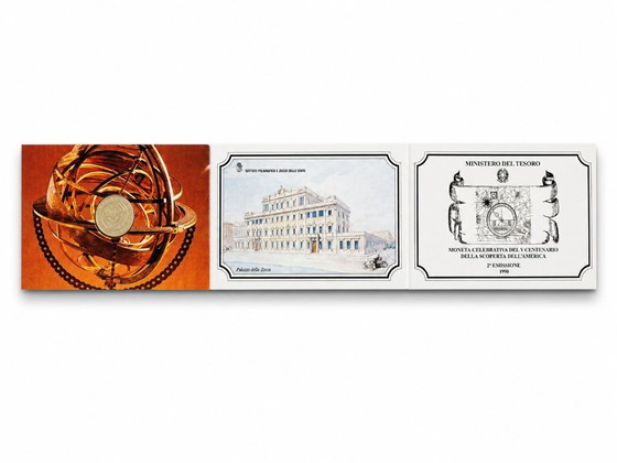 Image 1 of Pièce d'argent commémorative de la découverte de l'Amérique, 1990