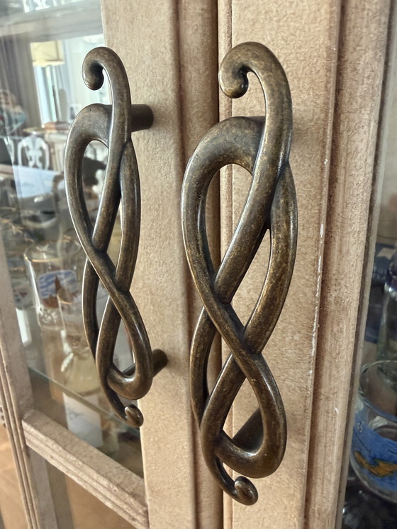 Image 1 of Bellissima vetrina fatta a mano in vero legno