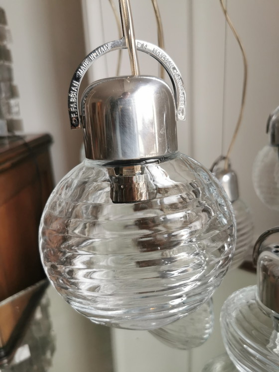 Image 1 of Lampada a sospensione a cascata vintage Fabbian Illuminazione 