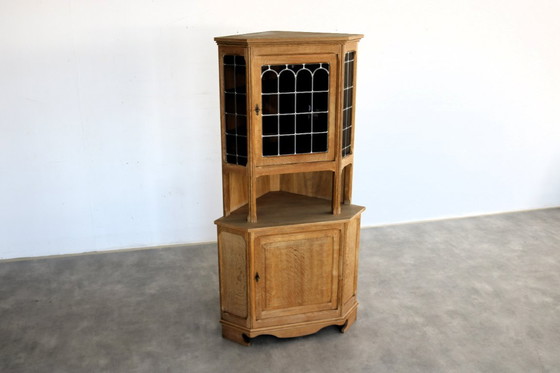 Image 1 of Brutalist Danish corner cabinet/display cabinet
