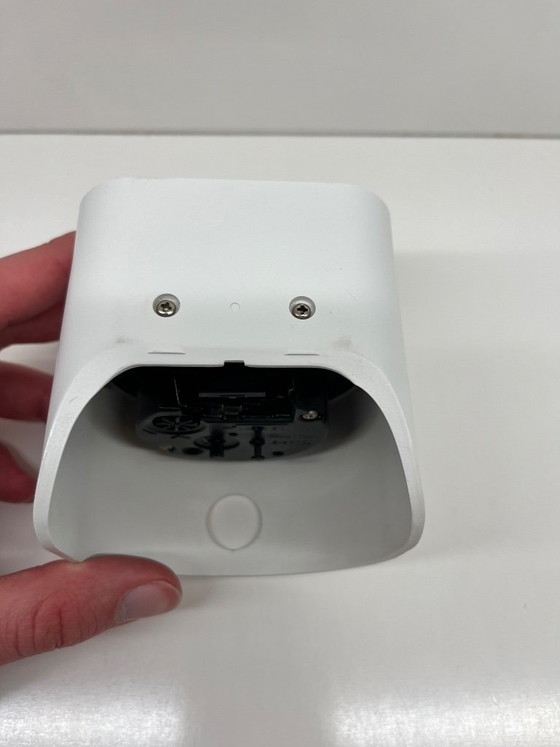 Image 1 of Joe Colombo Optic 02 Alessi ABS White Alarm Clock, Italian Design, Collector's Item