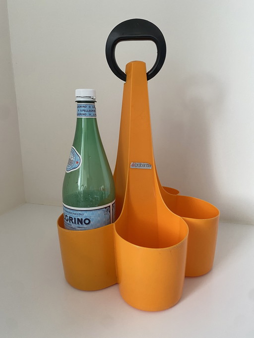 Vintage bottle holder / bottle carrier from Brabantia, 1970s.
